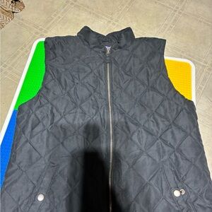 Laura Scott Black Quilted Vest